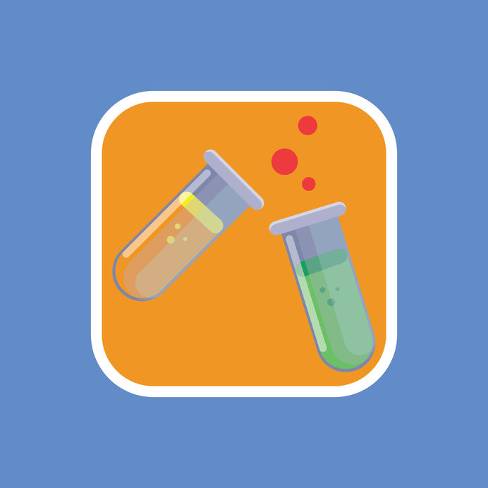 test tubes icon representing laboratory science