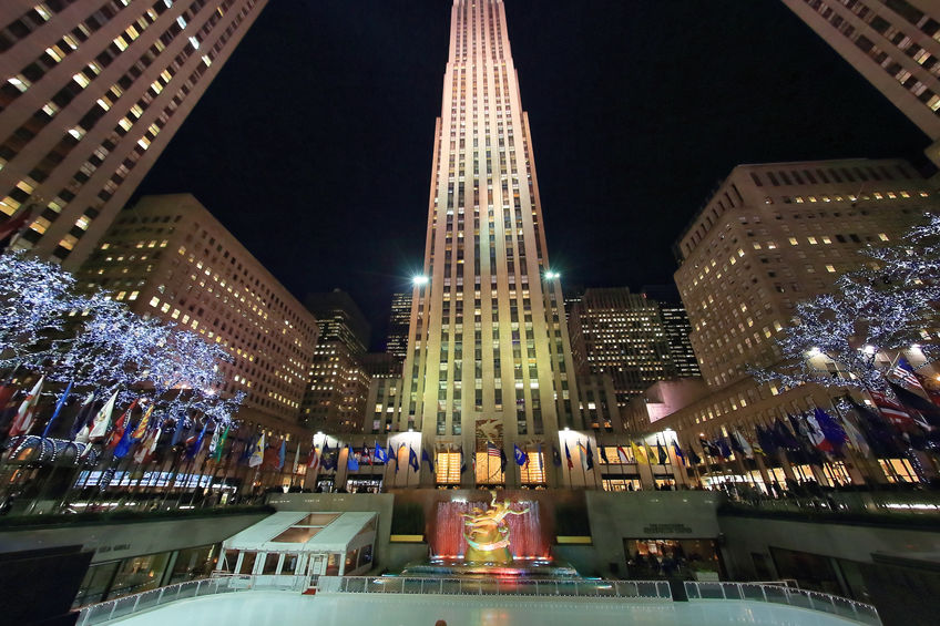 Rockefeller Center, NYC at night